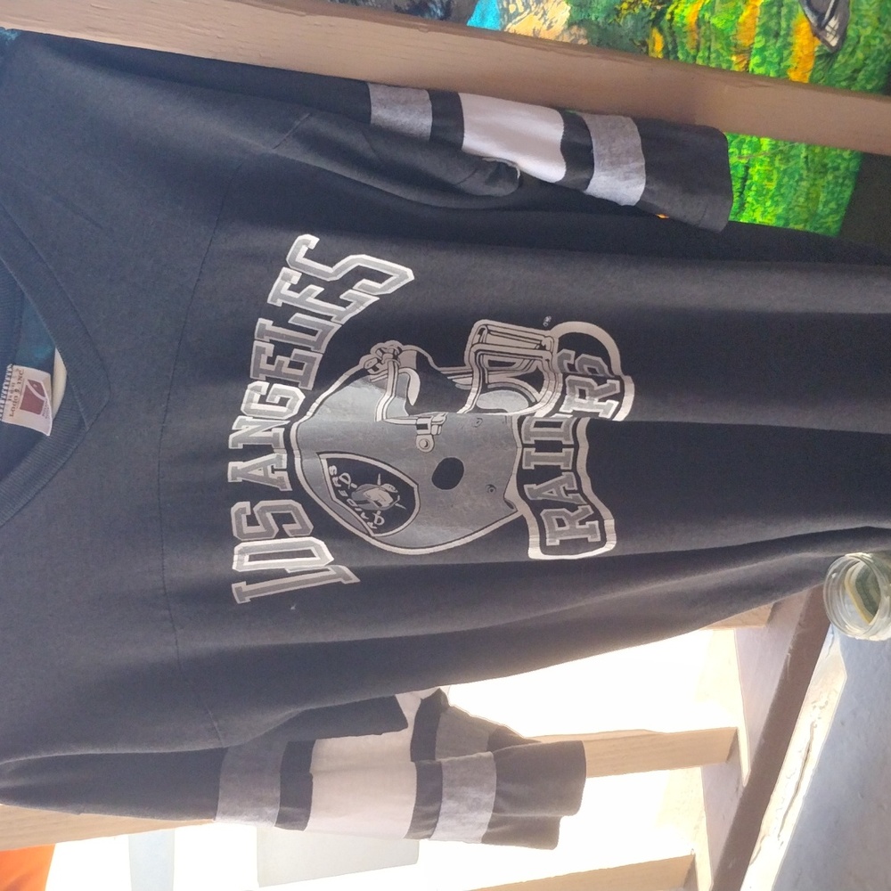 Vintage l a raiders v neck shirt
